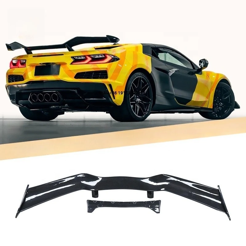 

Tuning Parts Z06 Track Spoiler for 2023-2026 Corvette C8 High-Performance Dry Carbon Fiber Rear Wing
