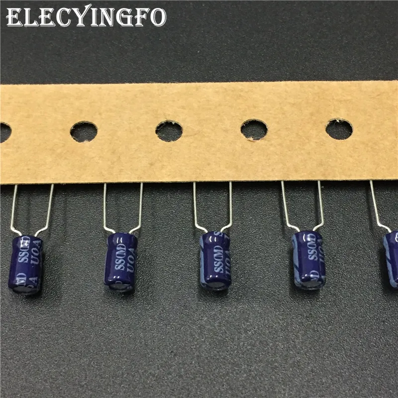 20pcs/200pcs 10uF 16V10uf  SAMXON SS Series 4x7mm High Quality 16V10uF Aluminum Electrolytic capacitor