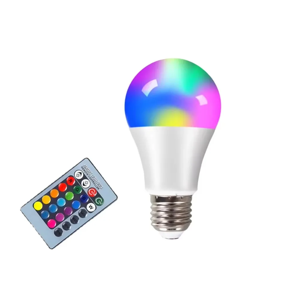 E27 GU10 LED RGB Lamp Spotlight Bulb 7W 15W 110V 220V Lamp Bulb Changeable Colorful  with IR Remote Control