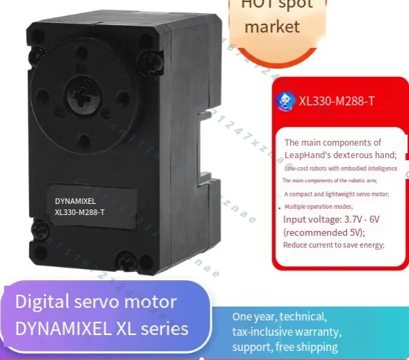 Сервопривод XL330-M288-T для роботизированной руки LEAP JoyLo BRS Dynamixel, 16 степеней свободы, открытый исходный код.