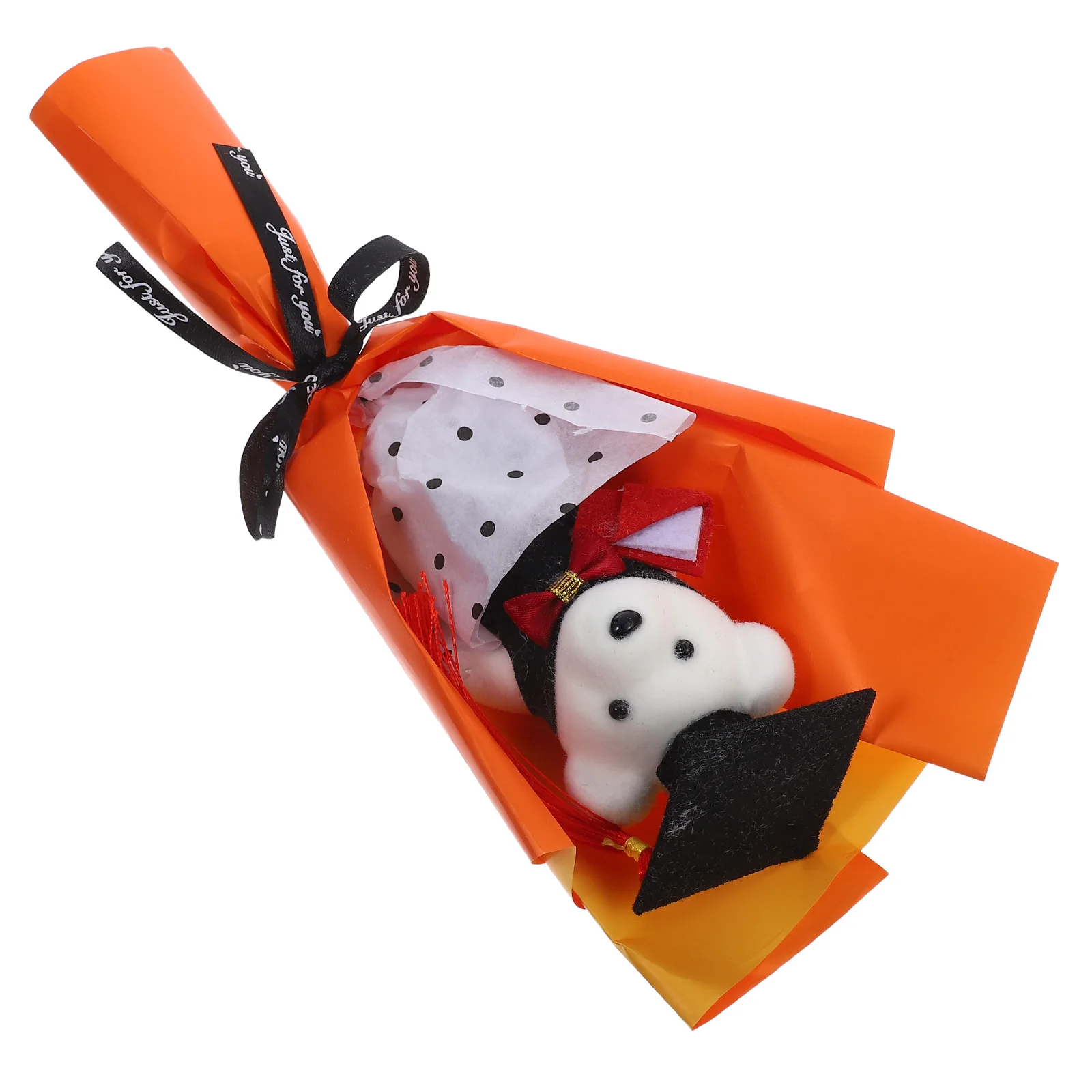 

Toys Graduation Bear Bouquet Themed Present Decor Orange Graduate Table Decorations Congrats Animal Banquet