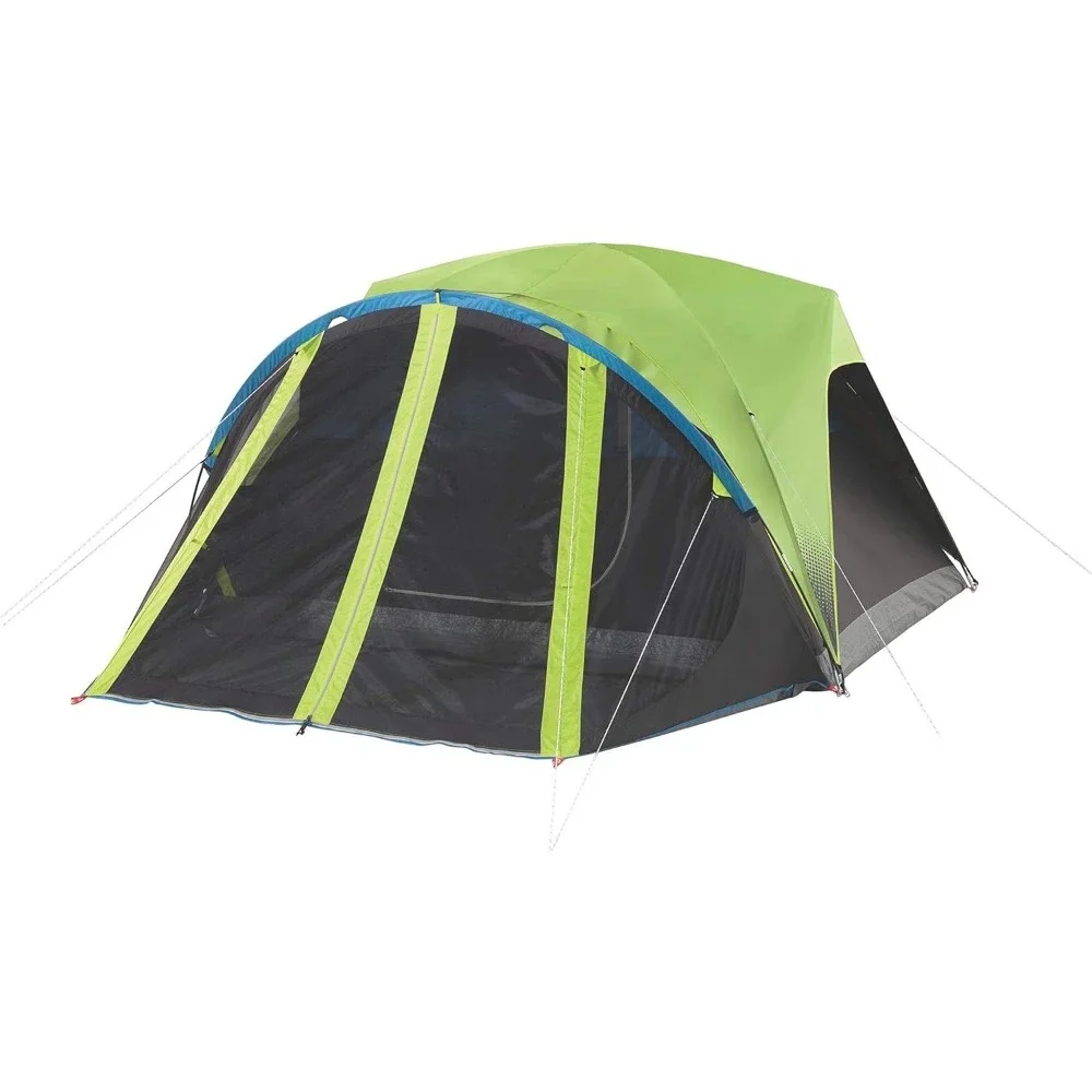 Camping Tent with Screened Porch, Blocks 90% of Sunlight and Keeps Inside Cool, Weatherproof Tent with Easy Setup Tent