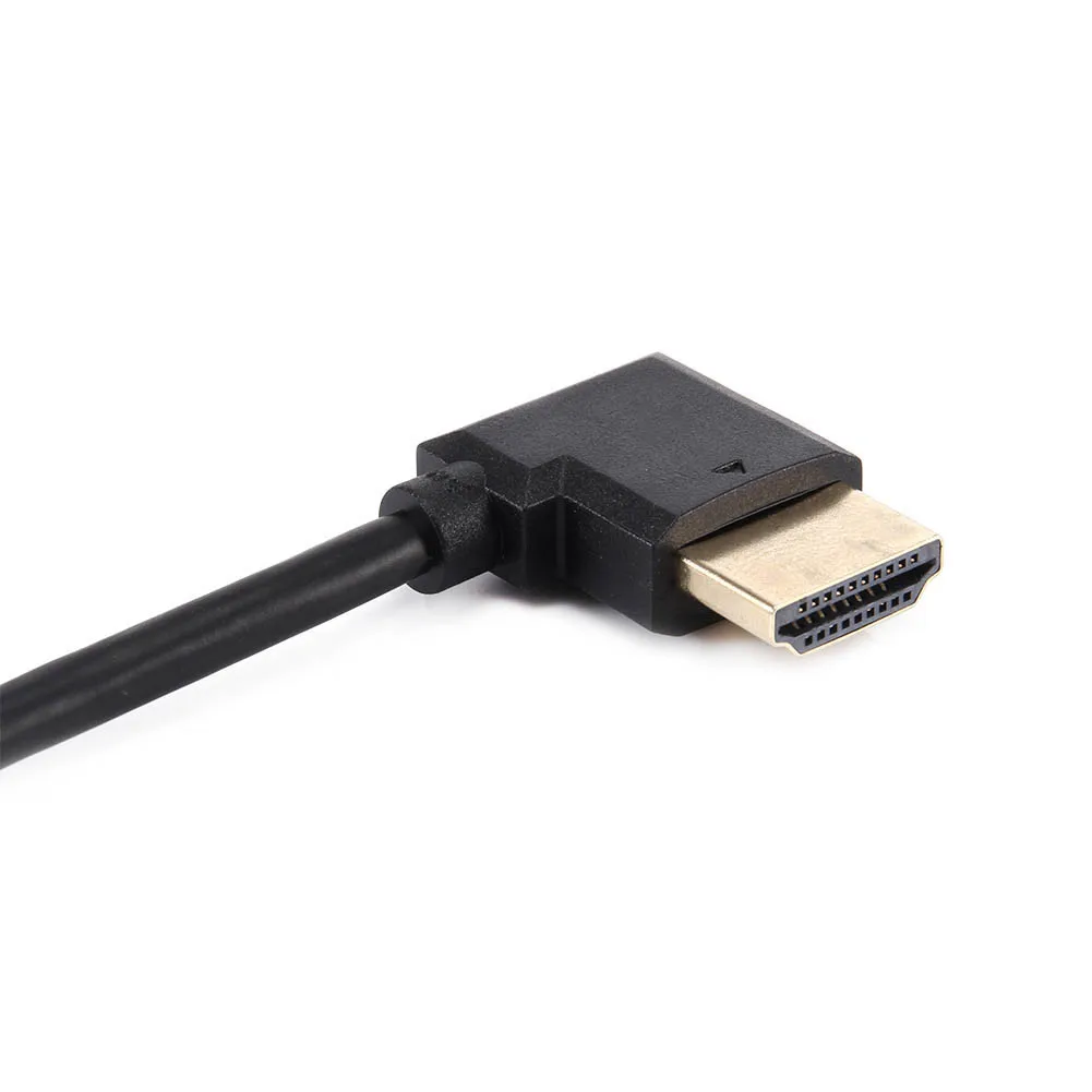 0.3/0.5/1m Mini-kompatybilny konwerter męski na żeński HDMI w górę w dół prawy lewy kabel Adapter kątowy