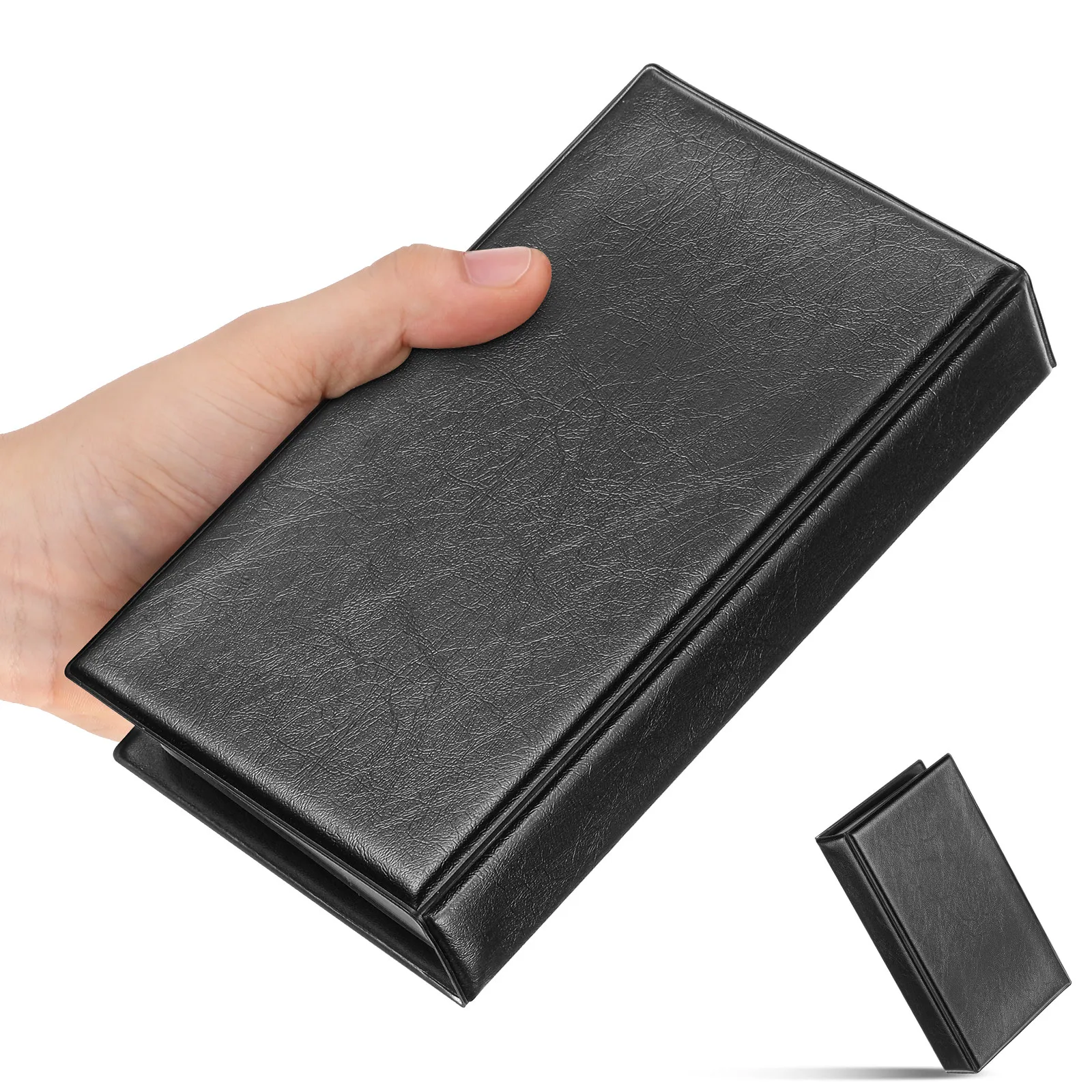 Business Card Pocket Sleeve Binder 240 Cards Capacity Easy Access Flip Through Pages Card Holder for Men Women Business