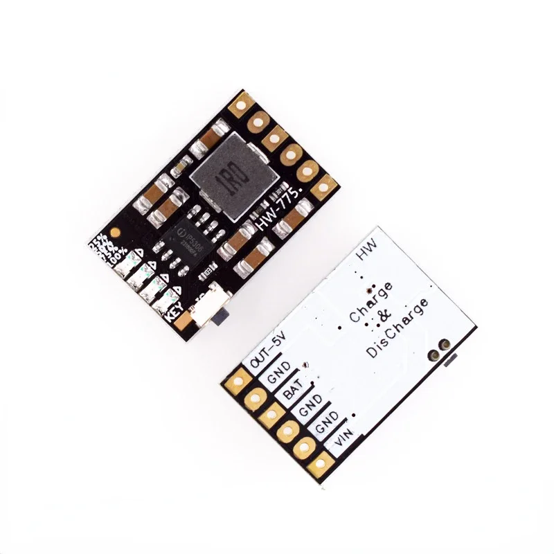 DC 5V 2A Step Up 18650 Lithium Li-ion Battery Charging Discharge Integrated Module with Overvoltage/Short Circuit Protection