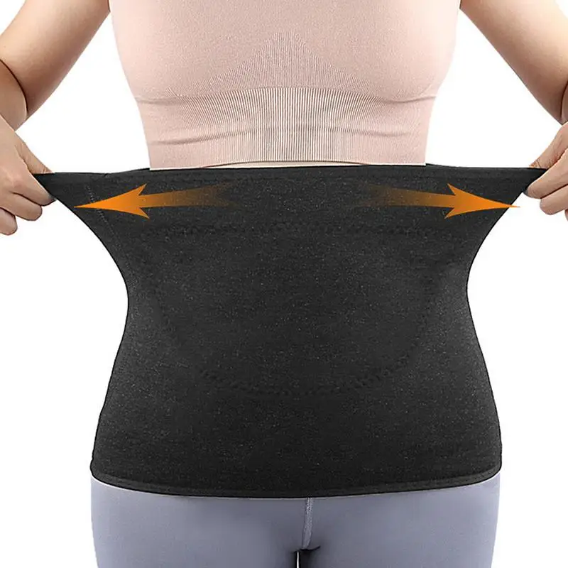 

Waist Warmer Wrap Warm Waistband For Women Double-layer Full Fleece Men Belly Wrap Composite Imitation Lambskin And Rabbit Wool