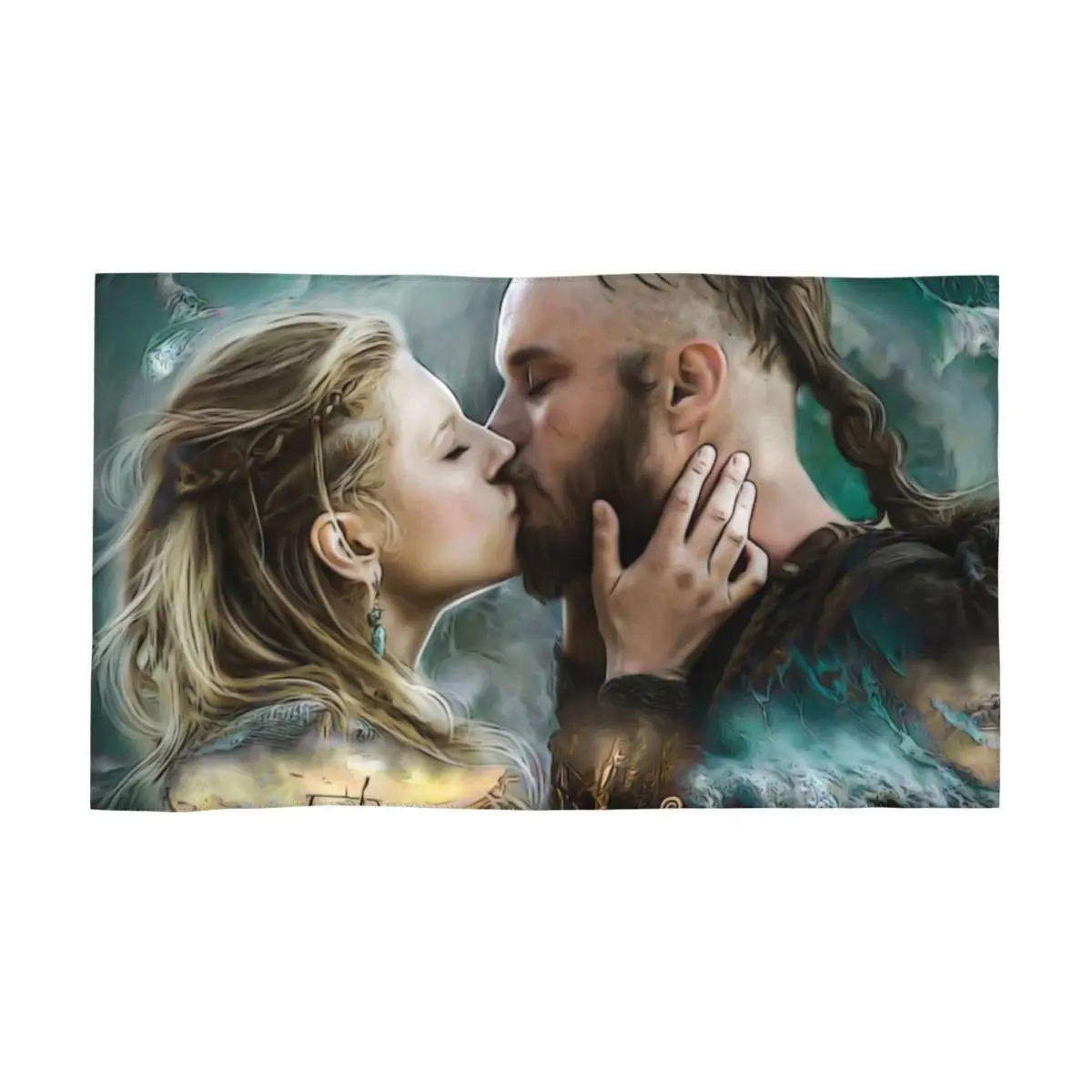 

Полотенце для лица Vikings Lagertha Ragnar Lothbrok, персонализированные пляжные полотенца Norse Valhalla Warrior, супер мягкие хлопковые пляжные полотенца