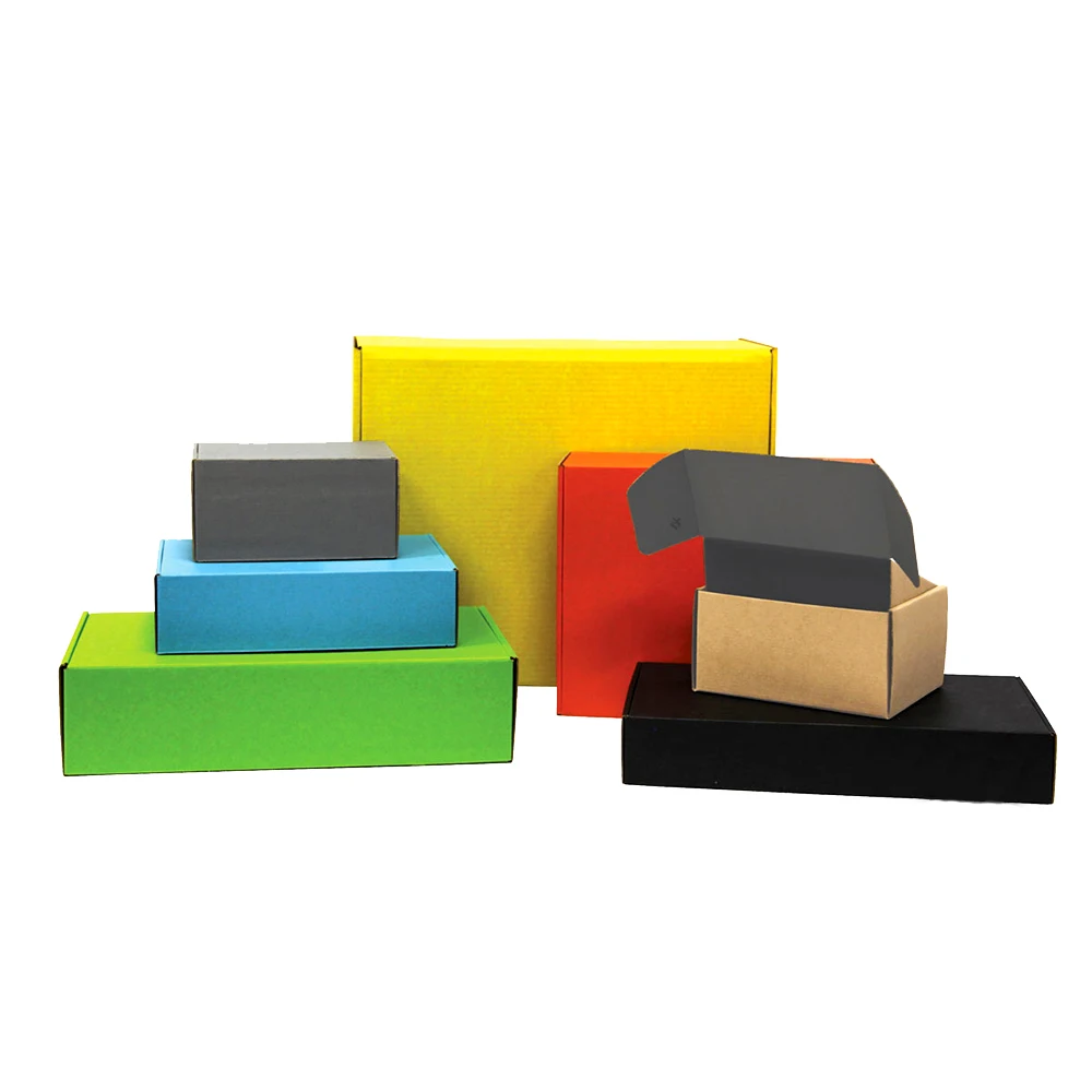 Carton Colis Customized Corrugated Mailer Boxes Die Cut Cardboard Shapes Ecommerce Packaging