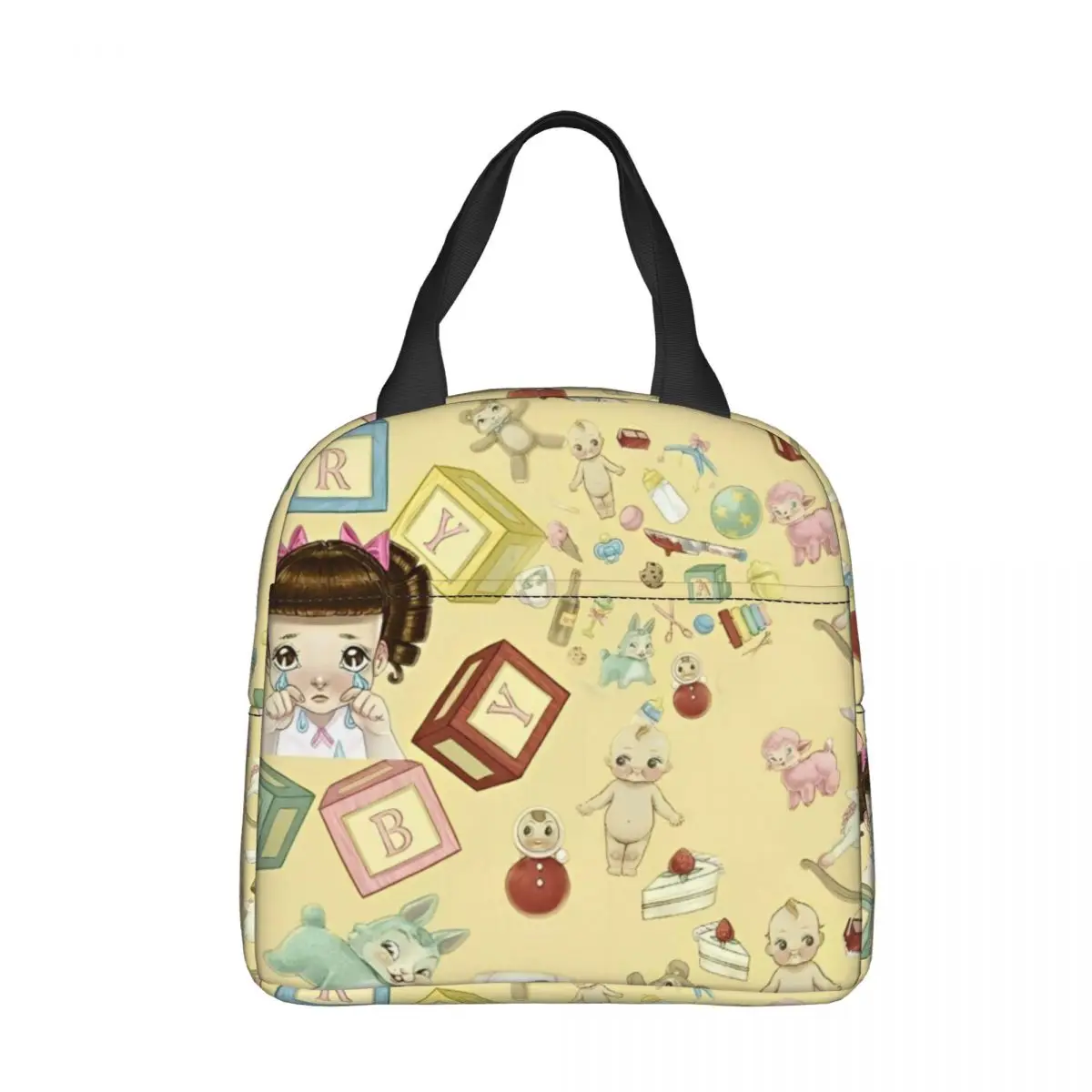 Portals Melanies Martinez Cry Baby Insulated Lunch Bag Thermal Bag Meal Container Leakproof Tote Lunch Box Food Handbags Office