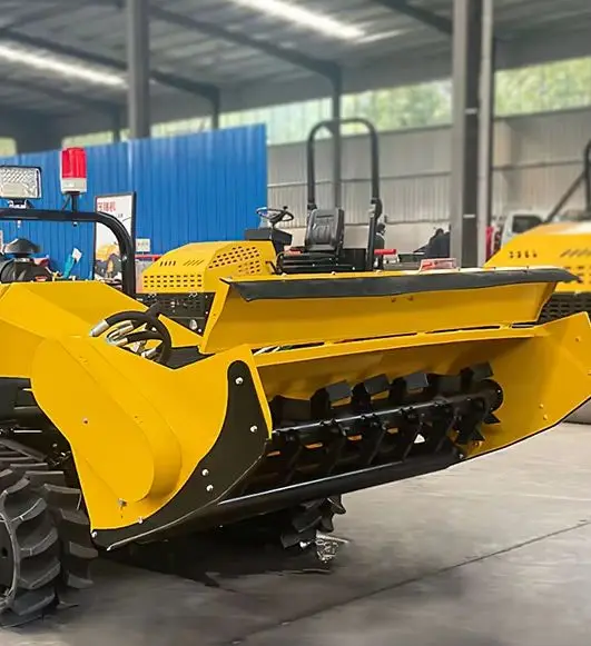 Remote Control Land Reclamation Machine Diesel Crawler Remote Control Flail Mower Robot Land Reclamation Mower