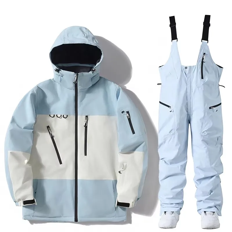 2027Unisex Winter Ski Clothes Snowboarding Suit Set Skiing Clothing Jacket And Pants Bibs Snow Skiing Gear for Men And Women