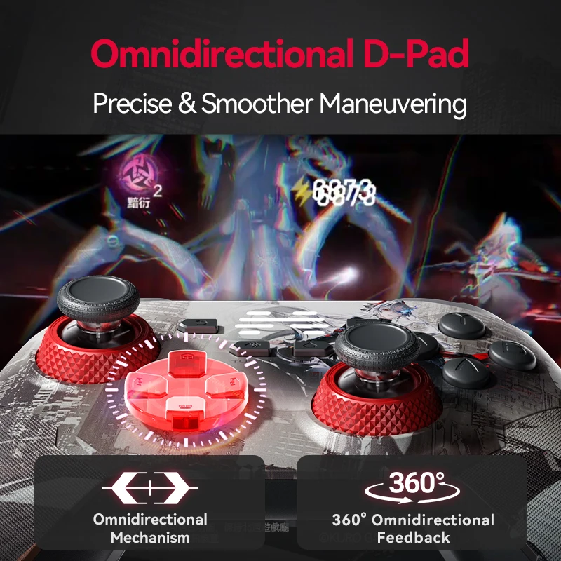 BEITONG KP20D Nintendo Switch Gamepad with TMR Joystick