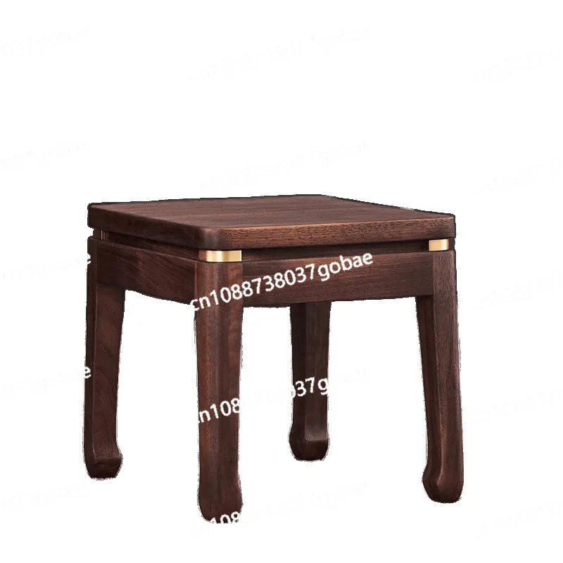 

Black walnut solid wood stool for home use