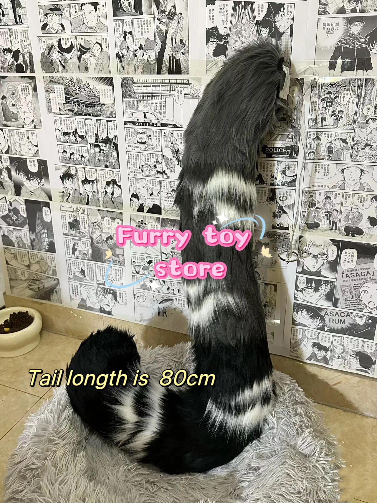 Furry Tail Fursuit Kigurumi Animal  Cute Cosplay Costume Furry Suit Accessories Deer Hare Sheeptail Cartoon