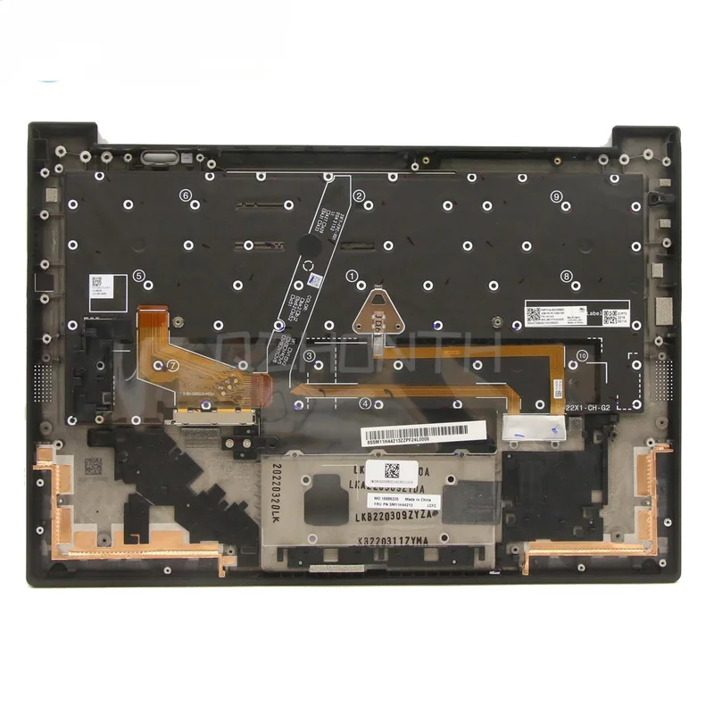 S  Used Palmrest For Lenovo ThinkPad X1 Carbon 10th Gen 10 with US Backlit Keyboard