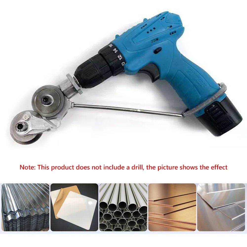 Electric Drill Plate Cutter Metal Nibbler Drill Attachment Electric Drill Shears for Metal Cutting Scissors Power Tools