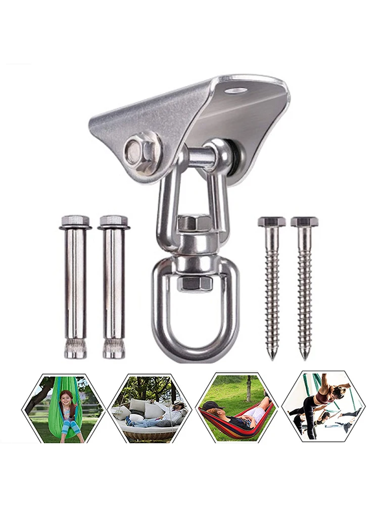 304 Suspension Hooks Ceiling Wall Mount Fixed Plate Bag Hanger Bracket for Yoga Hammock Hanging Chair Sandbag Aerial Silks