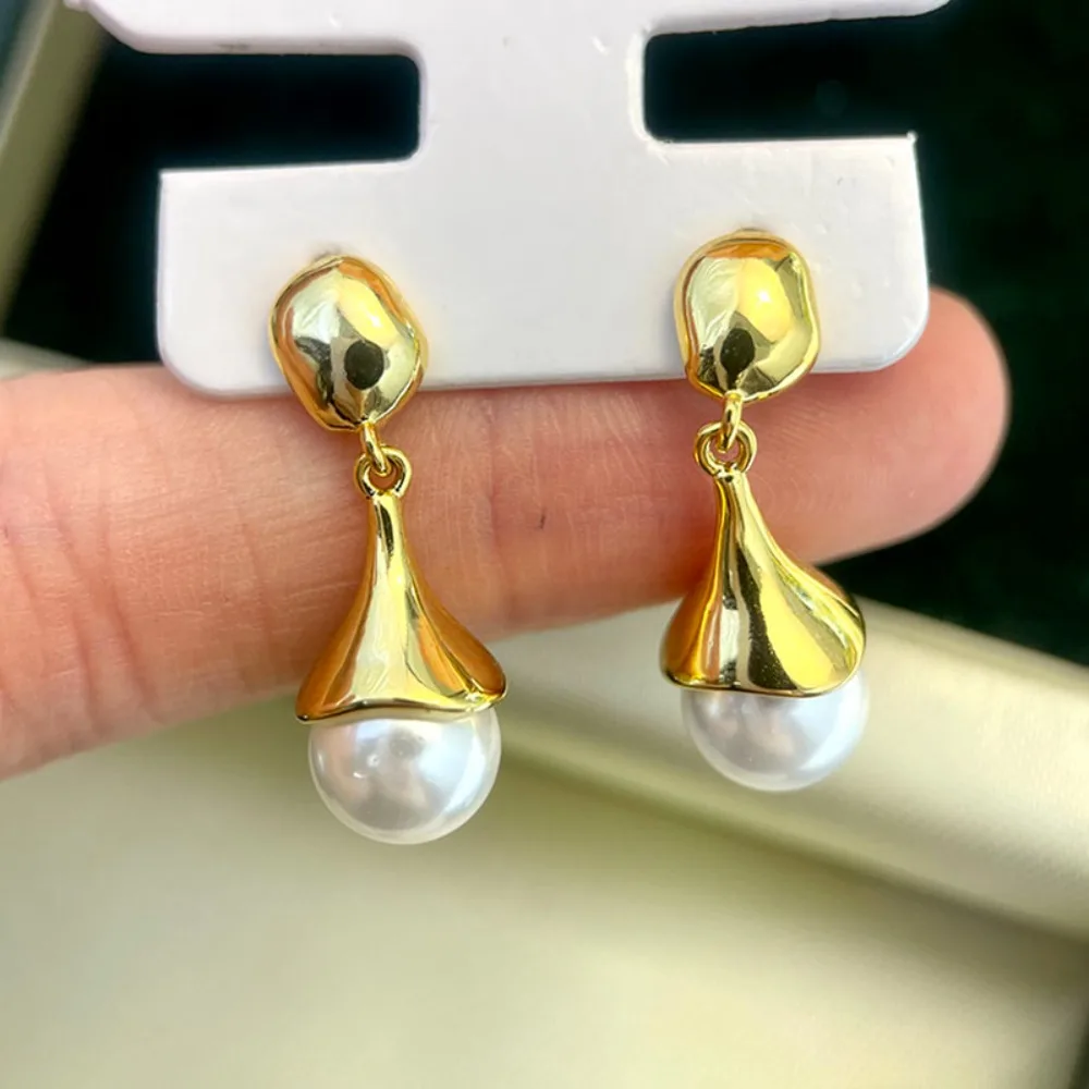 

6 шт., игла из стерлингового серебра 925 пробы, 18-каратное золото, латунные серьги с покрытием, ювелирные изделия своими руками, серьги с жемчугом, аксессуары