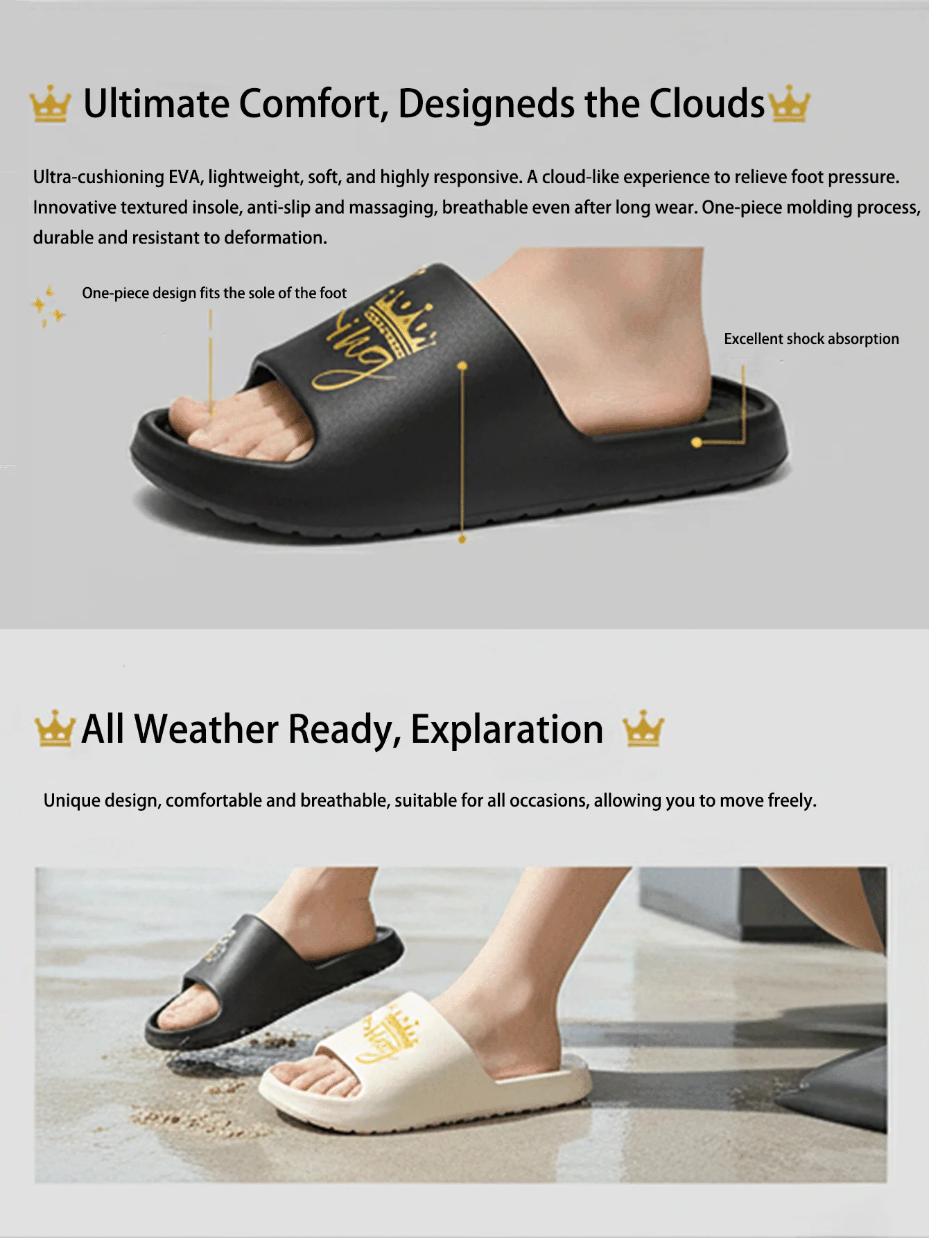 Neue Lässige Innovative Design Herrenschuhe Eva Weiche Sohle Leichte Hausschuhe Hochwertige Exklusive Marken-Hausschuhe – Detail 3
