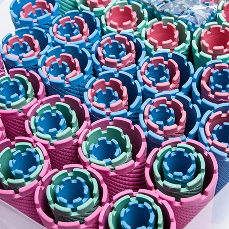 أفضل العروض 100 قطعة/المجموعة/المجموعة 10 أحجام الشعر بيرم قضبان عدة الباردة دائم بار البلاستيك بكرو بكرات مجموعة موجة رقيق الذرة صانع الشعر Styl