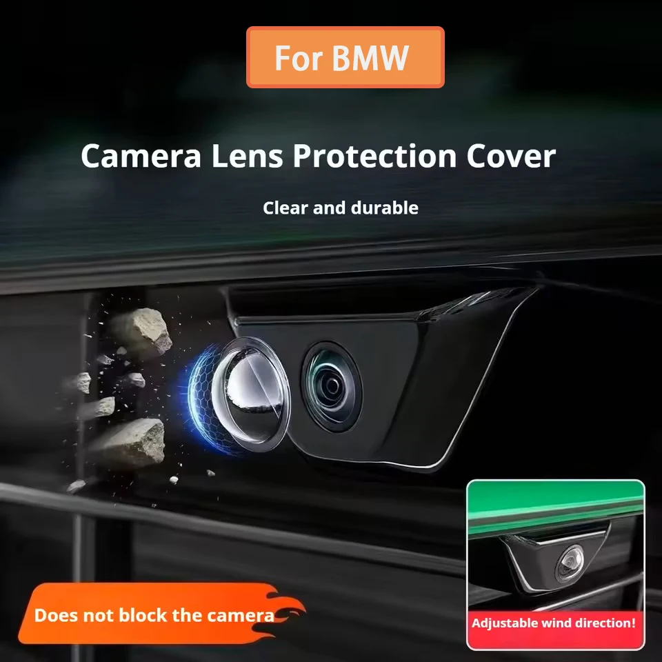 

Защитный чехол для объектива автомобильной камеры BMW 1, 2, 3, 4, 5, 6, 7, 8 серий, X1, X2, X3, X4, X5, X6, X7, I3, iX3, I5, с обзором 360°, устойчивый к царапинам