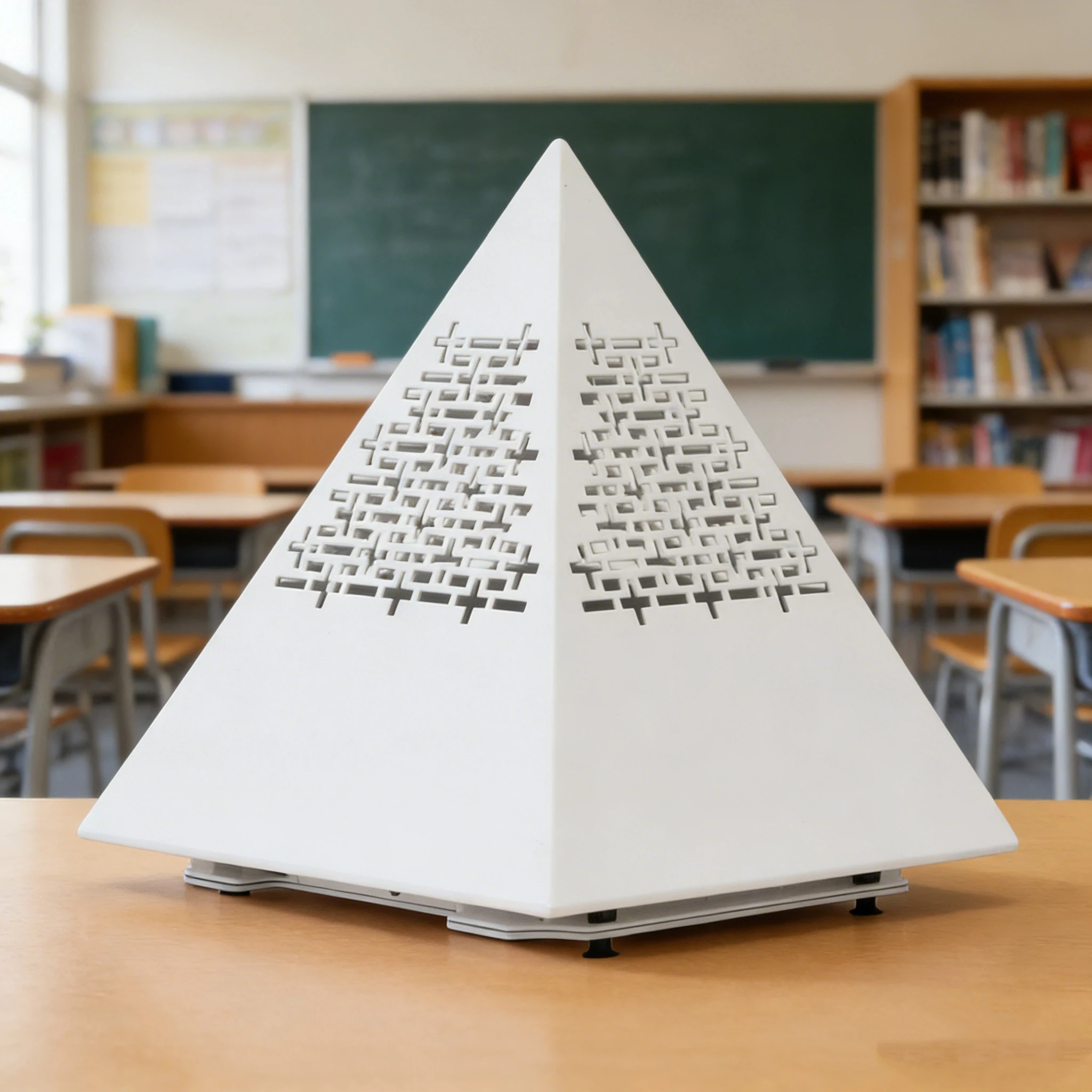 Pyramid-shaped Ionisation Portable Bipolar Ionizer Plasma air Purifier for Mildew Removal School Classroom