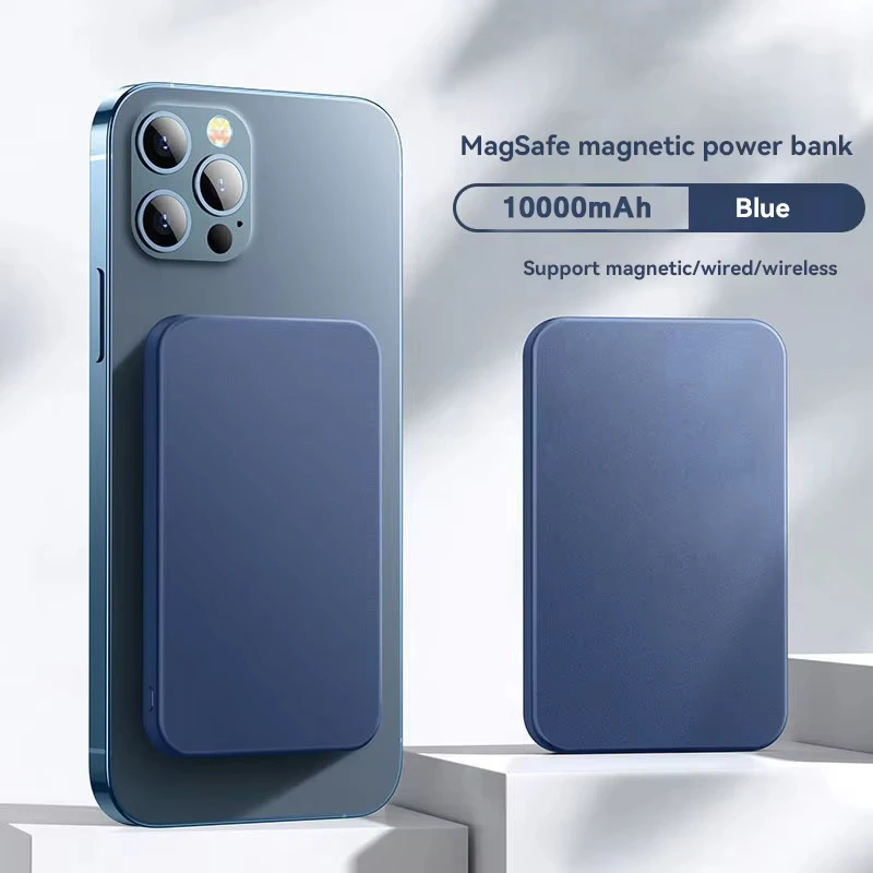 NONE 50000mAh Kabelloses Magnetisches Powerbank-Ladegerät Schnelles Aufladen Externer Ersatzakku für Apple iPhone Android Magsafe 8