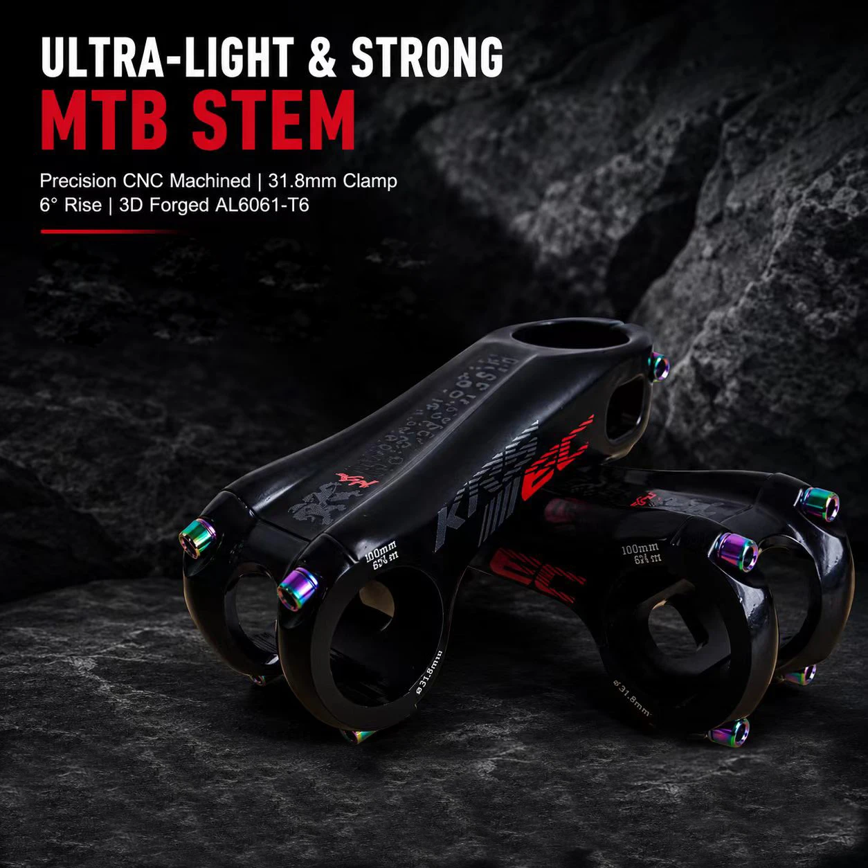 Bike Stem Riser - KRSEC CNC Mountain Bike Handlebar Stem