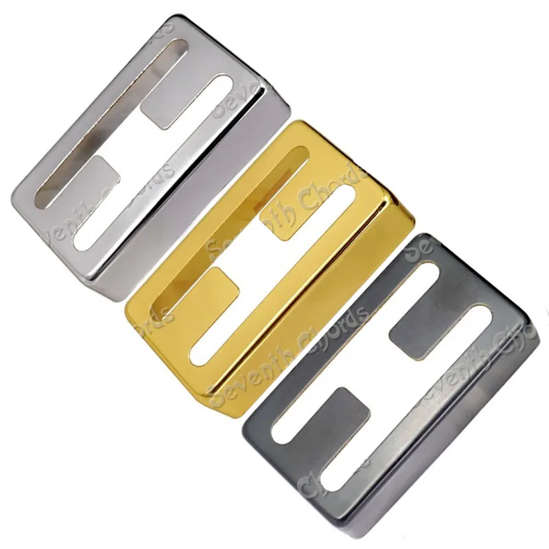 2Pcs/Lot  Brass Hole Electric Guitar Pickup Humbucker Cover Chrome Black Gold For choose Width 38.2mmxLength 69.8mm