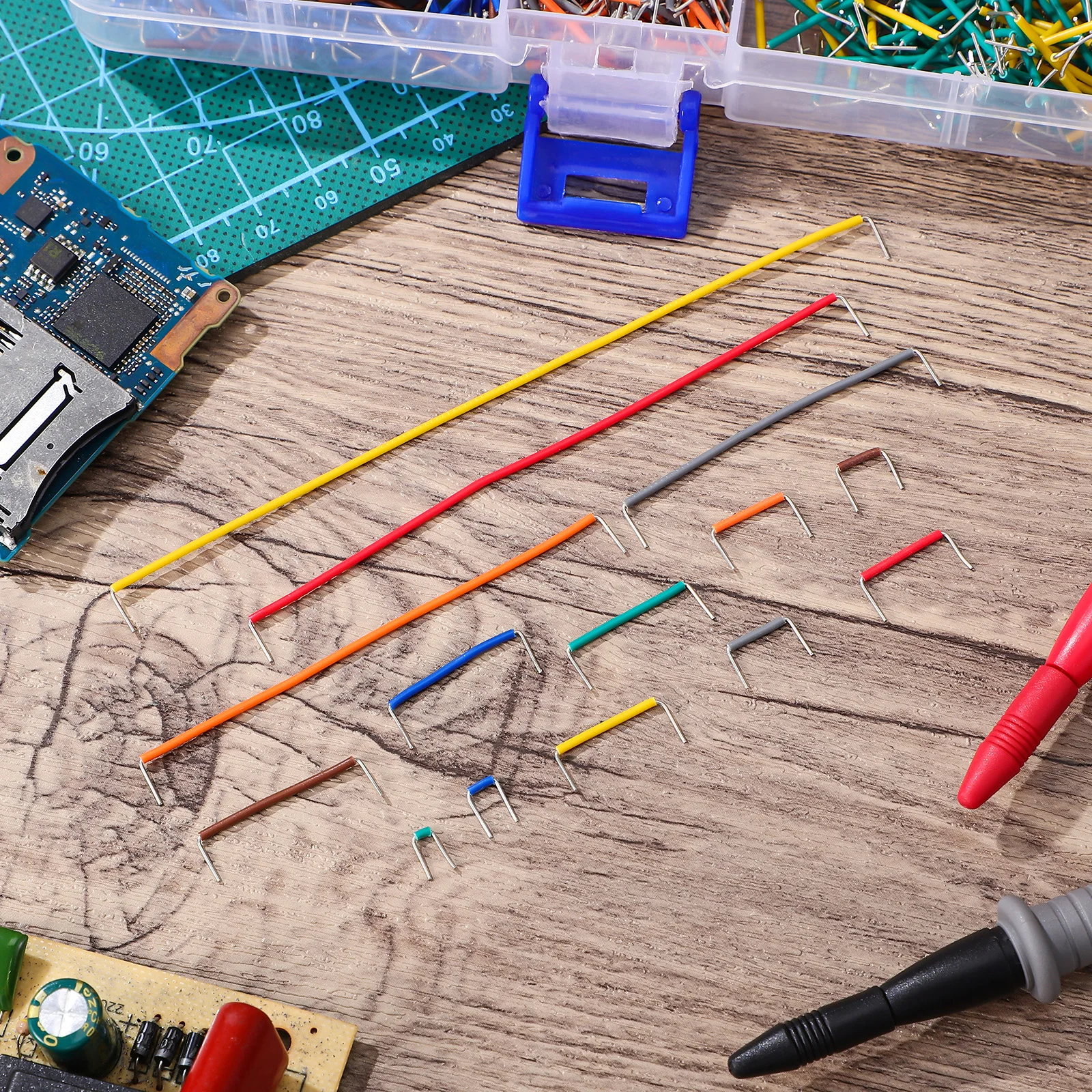 

840 Pcs Jumper Breadboard Wire Set Cable All Inclusive Wires Plastic Jumpers Flexible Electronic Components Wire Kit Female To