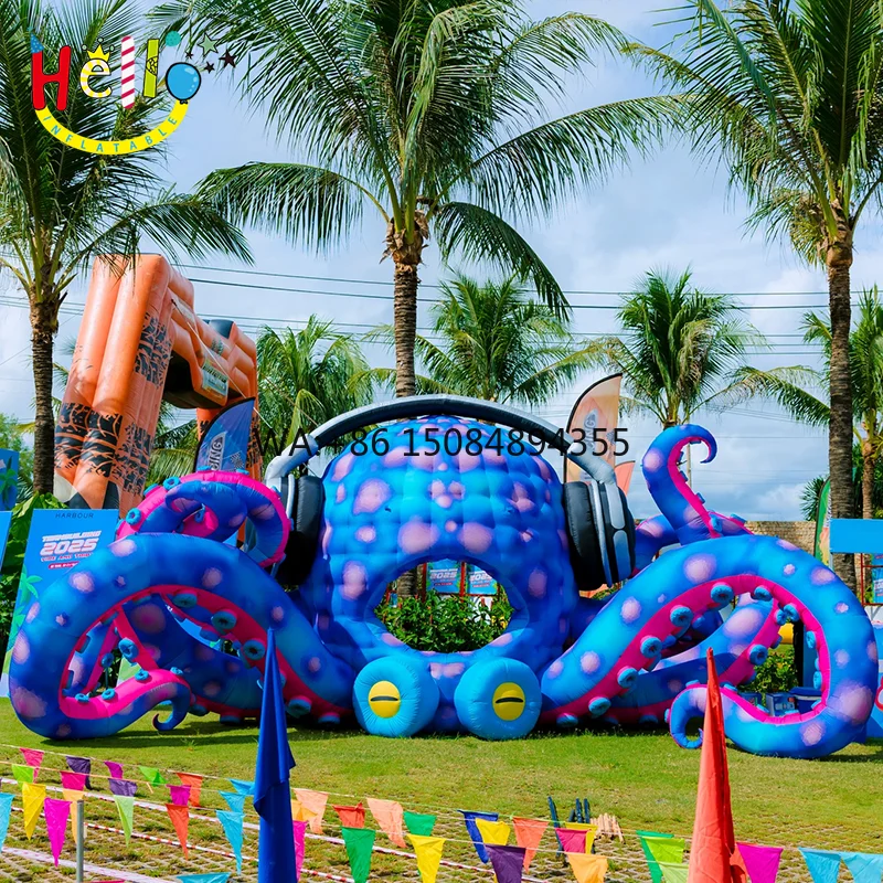 Customizable Inflatable Cartoon Characters Inflatable Animal Models for Music Festival Stage Decoration