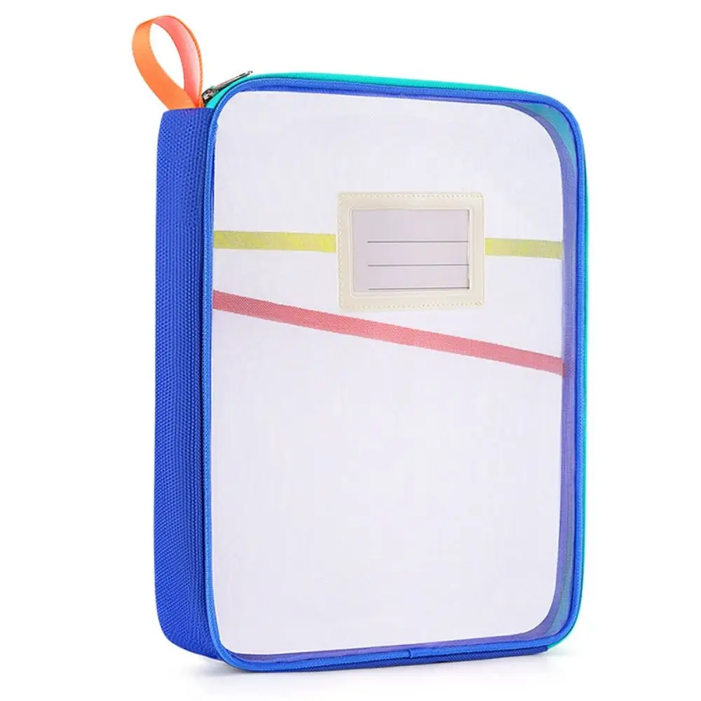 

Durable Dopamine Test Paper Storage Bag A4 Visible Zipper Mesh Bags Dustproof Thickened Document Bag Exam Papers