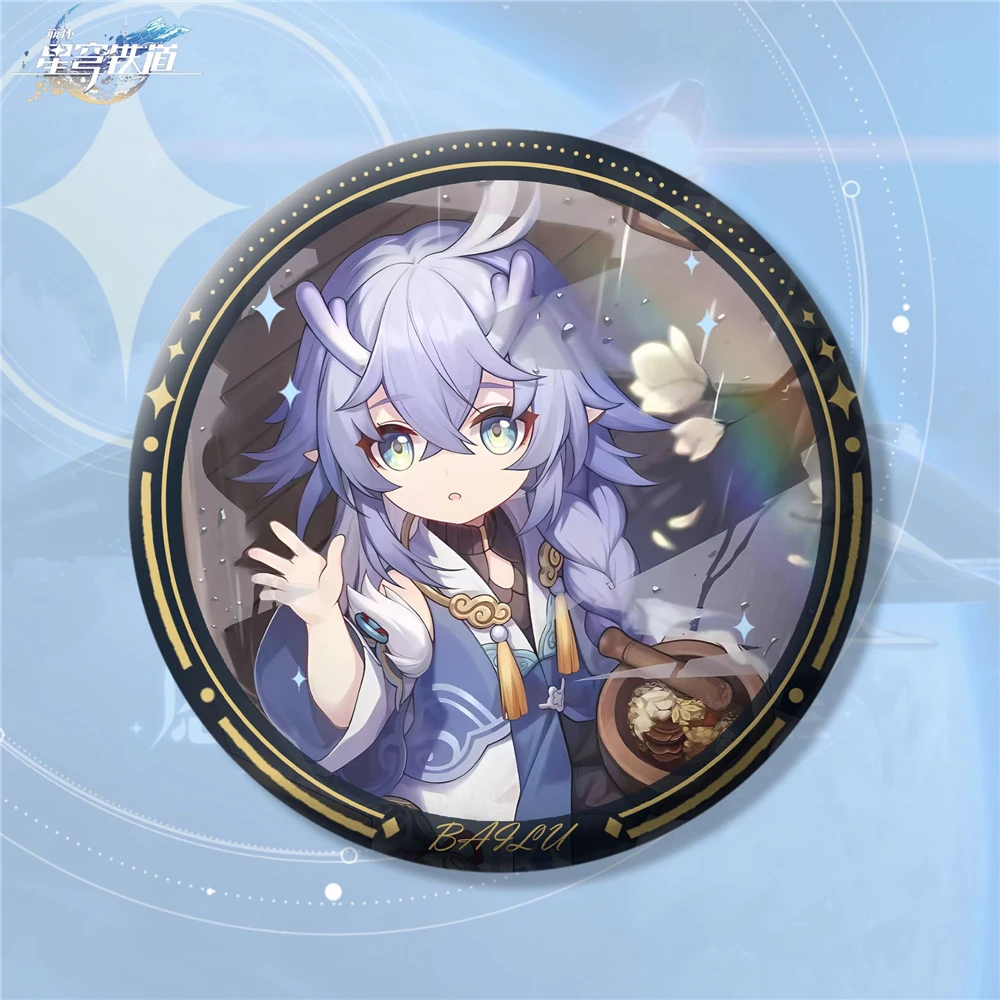 Gioco Honkai Star Rail Bailu Bronya Clara Seele marzo 7th Luocha Cosplay Badge Pin SPTE latta spilla accessori Prop