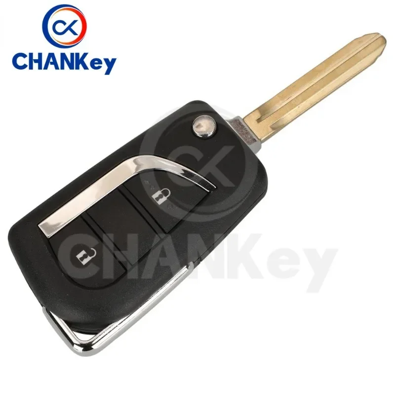 CHANKey 89070-52D70 Upgrade 314.4Mhz G / H Chip B51TE /B71TH Flip Remote Car Key FOB For Toyota Yaris 2012-2017 2BT US