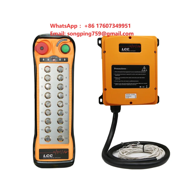 LCC Q1800 Industrial Universal Radio Wireless 24 Volts 18 Channel Wireless Remote Control Switch
