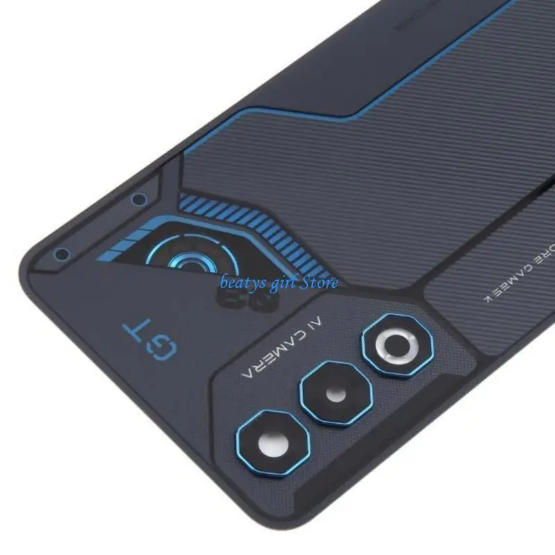 C7AB Shockproof Stylish Tempered Glass Replacement Back Cover Housing Features Anti Dust Camera Lens Protector For Smartphone