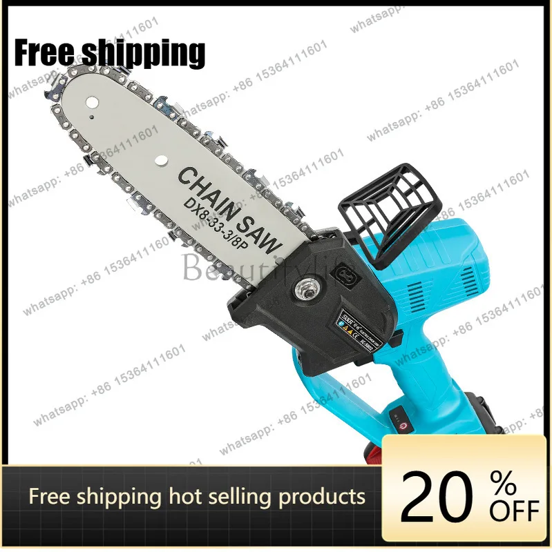 Factory Direct Automatic Fueling 8 Inch Rechargeable Saw Garden Logging Electric Saw