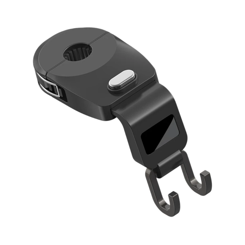 Car Headrest Hook with Two Hanging Points for Bags and Small Items