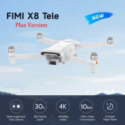 FIMI X8 Tele Dual lens 2024 New Drone 4K 60fps AI Super Night Video Gimbal Smart Tracking Pro Drone 5000mAh Plus Version