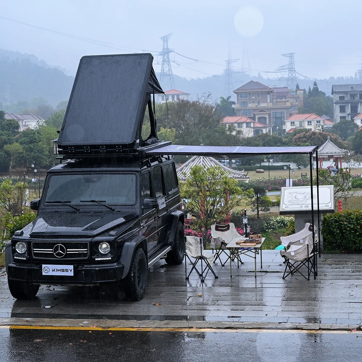 UTV&ATVOutdoor Camping Waterproof Side Awning Camping Suv Van Car Roof Side Shade Awning