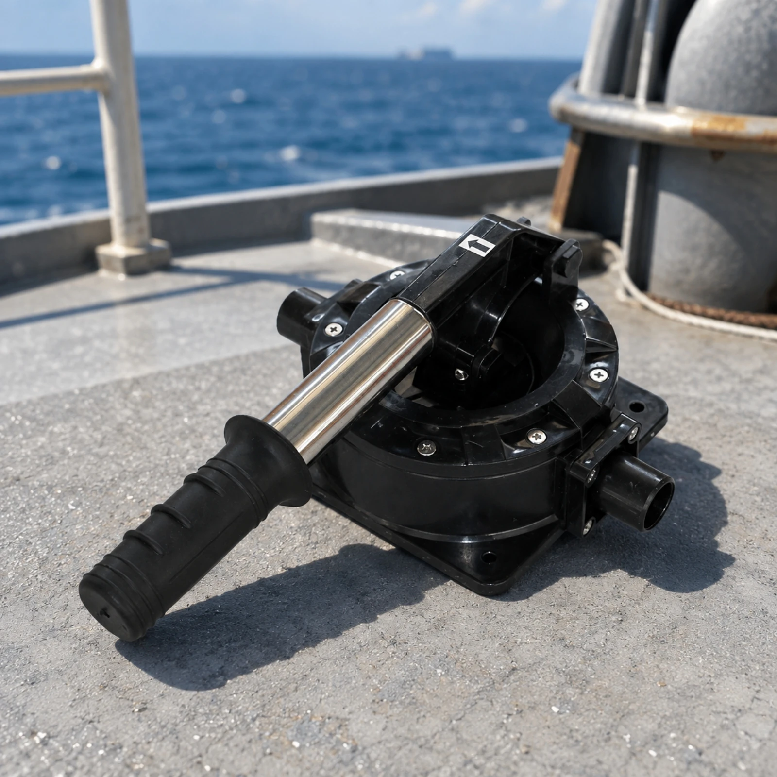 Cordless Bilge Pump Hand Operated with Low Profile Design for Small Boat Emergency Drainage