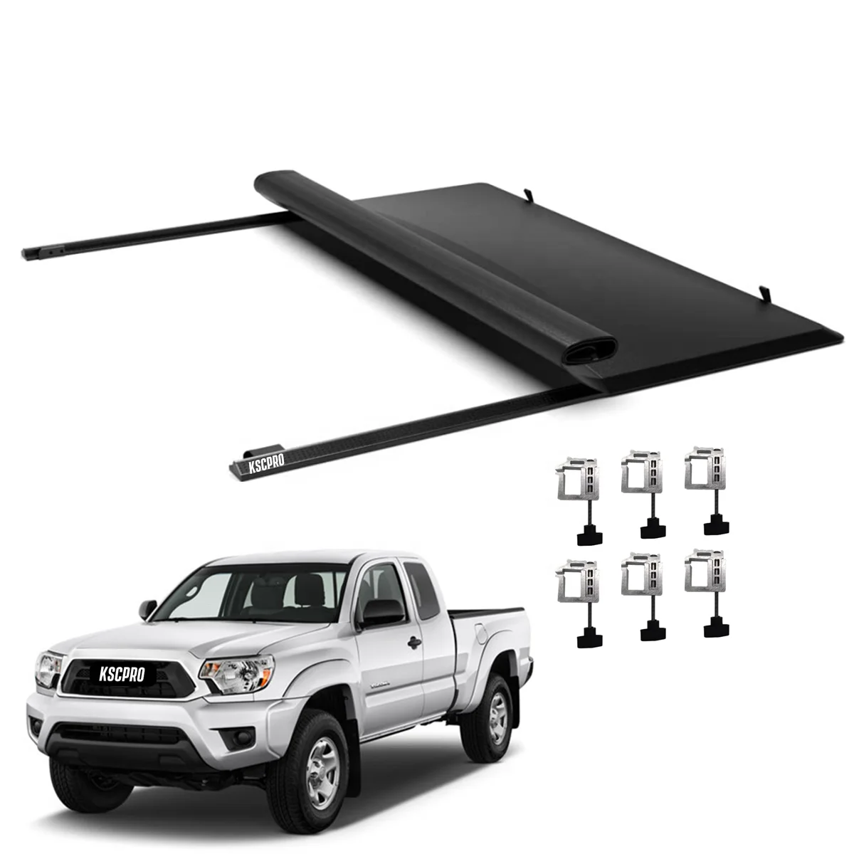 KSCPRO Tacoma Accessories Soft roll up tonneau cover for Toyota Tacoma 2022