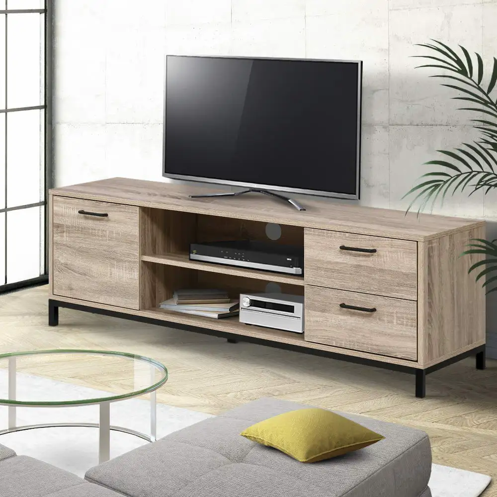 

xx-Modern Farmhouse Bedroom Wooden Panel TV Cabinet with Storage for Living Room Furniture^