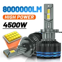 4500W 8000000LM H7 H4 H11 faro Led de alta potencia 8890 CSP Canbus H1 H8 9005 HB3 9006 HB4 9012 HIR2 Turbo lámpara faro Led para coche