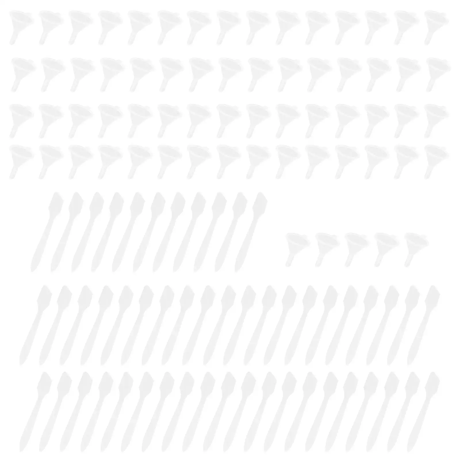 100x , Lightweight Facial Care Cosmetic, Mask Disposable, DIY Accessories, for Beauty Sampling Mixing