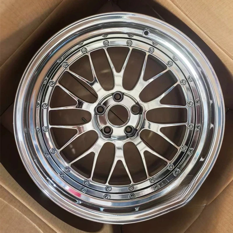2-Piece Sport Chrome Forged Wheel Rims 18-19 Inch 5x112 5x114.3 5x120 Fit BMW M2 M3 M4 E36 E46 911 997 view 5