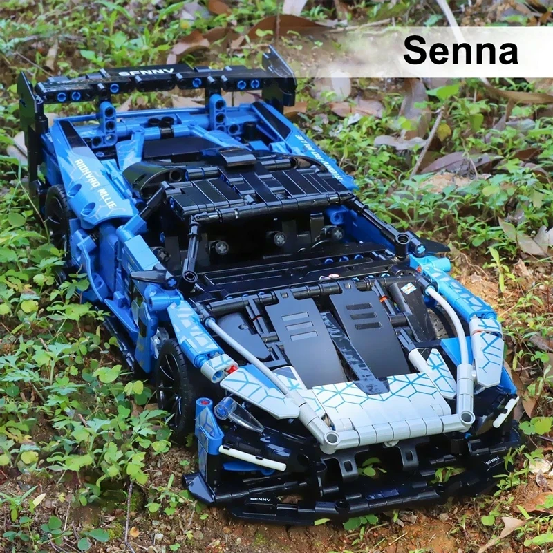 Compatible 42123 Technical Car Senna GTR Building Blocks Super Racing Vehicle OR Remote Control Bricks Toys For Kids