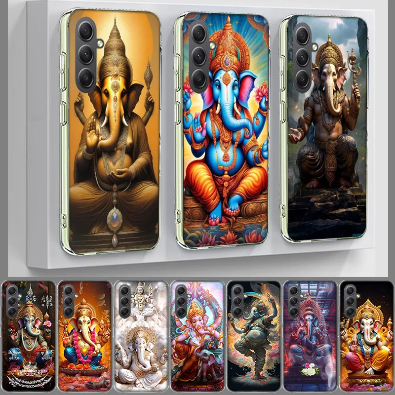 Ganesh lord Cover For Samsung A54 A34 A24 A14 A53 A33 A23 A13 A52S A32 A22 A12 Phone Galaxy A03 A04 A02S A42 A73 TPU Case