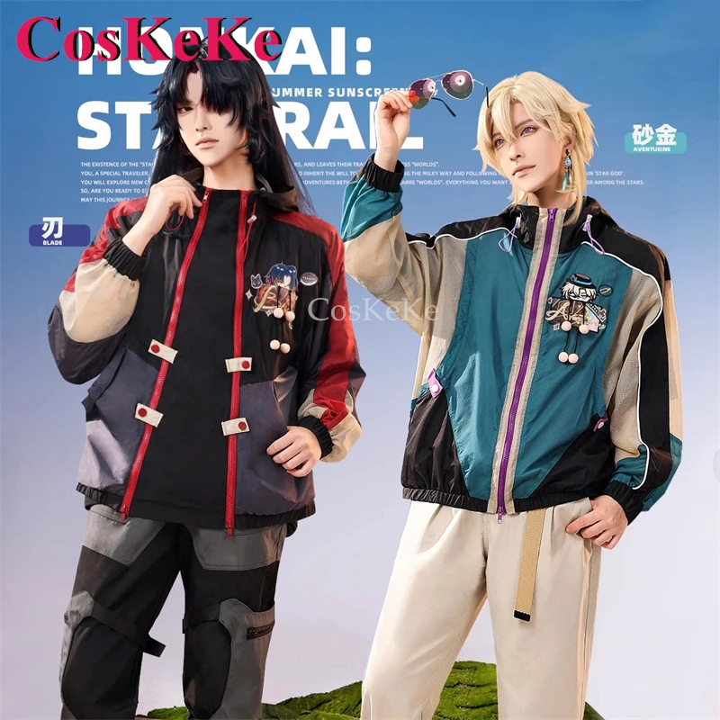 

CosKeKe Aventurine/Blade Косплей Honkai: Star Rail Костюм Производный продукт Модная солнцезащитная одежда Летний солнцезащитный крем