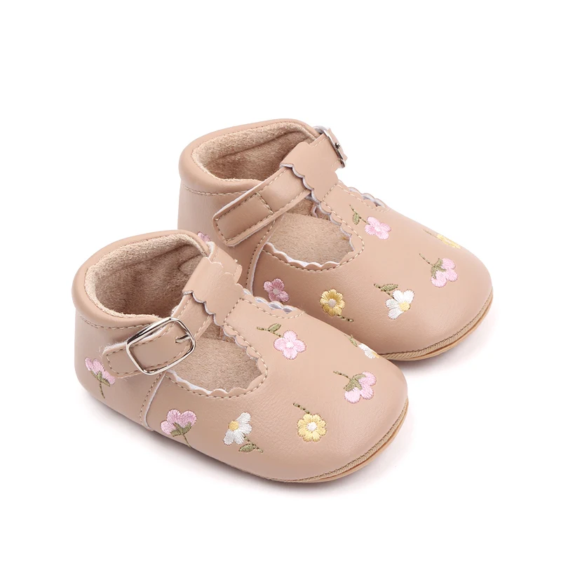 Baby Summer Sandal Embroidery Flower Design Spring and Autumn Style